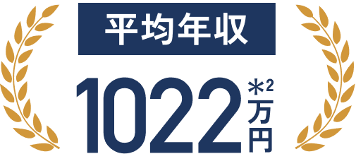 平均年収 1022万円