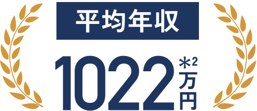 平均年収 1022万円