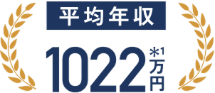 平均年収 1022万円